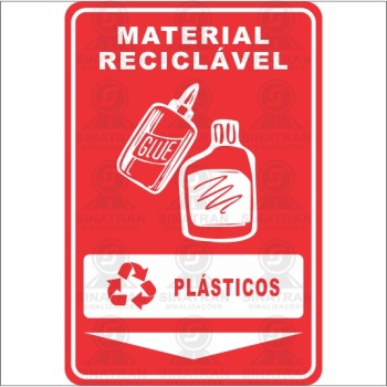 Material reciclável - Plásticos 